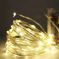 2/3 sztuk bajkowe oświetlenie LED drut miedziany girlanda żarówkowa Led światła lampa zewnętrzna boże narodzenie wieniec na nowy rok Wedding Party Decoration 1